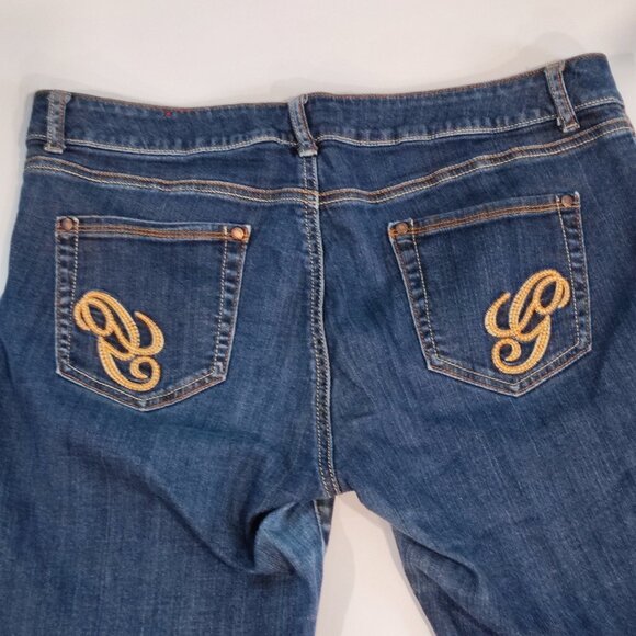 Guess Jeans Bermuda short dark wash blue women's size 34 Vintage Y2K - Picture 4 of 14